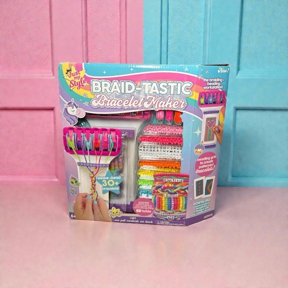 NEW! Just My Style Braid-Tastic Braiding & Beading Bracelet Maker Kit
